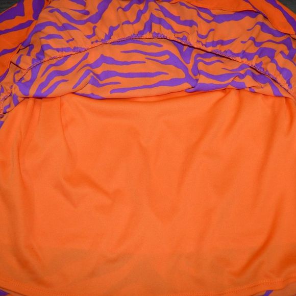 Adrienne Sleeveless Baby Doll Smocked Clemson Animal Print Dress - Picture 4 of 9